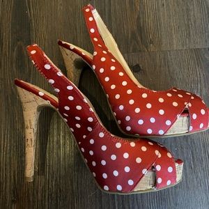 GUESS | Women’s polka dot sling back |  7